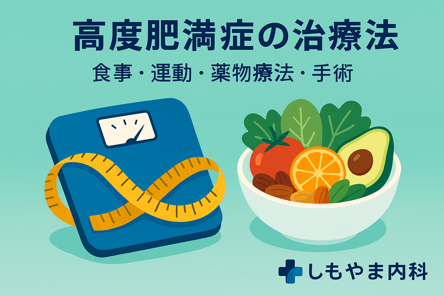 高度肥満症の治療法｜食事・運動・薬物療法・手術を詳しく解説【船橋市のしもやま内科】