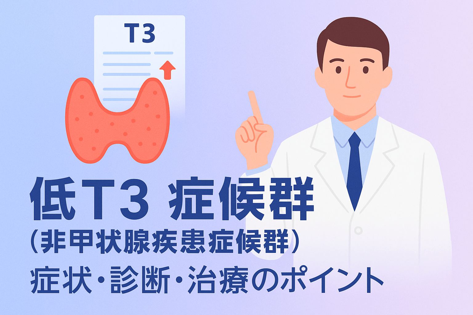 低T3症候群（非甲状腺疾患症候群）とは｜症状・診断・治療のポイント【船橋市のしもやま内科】