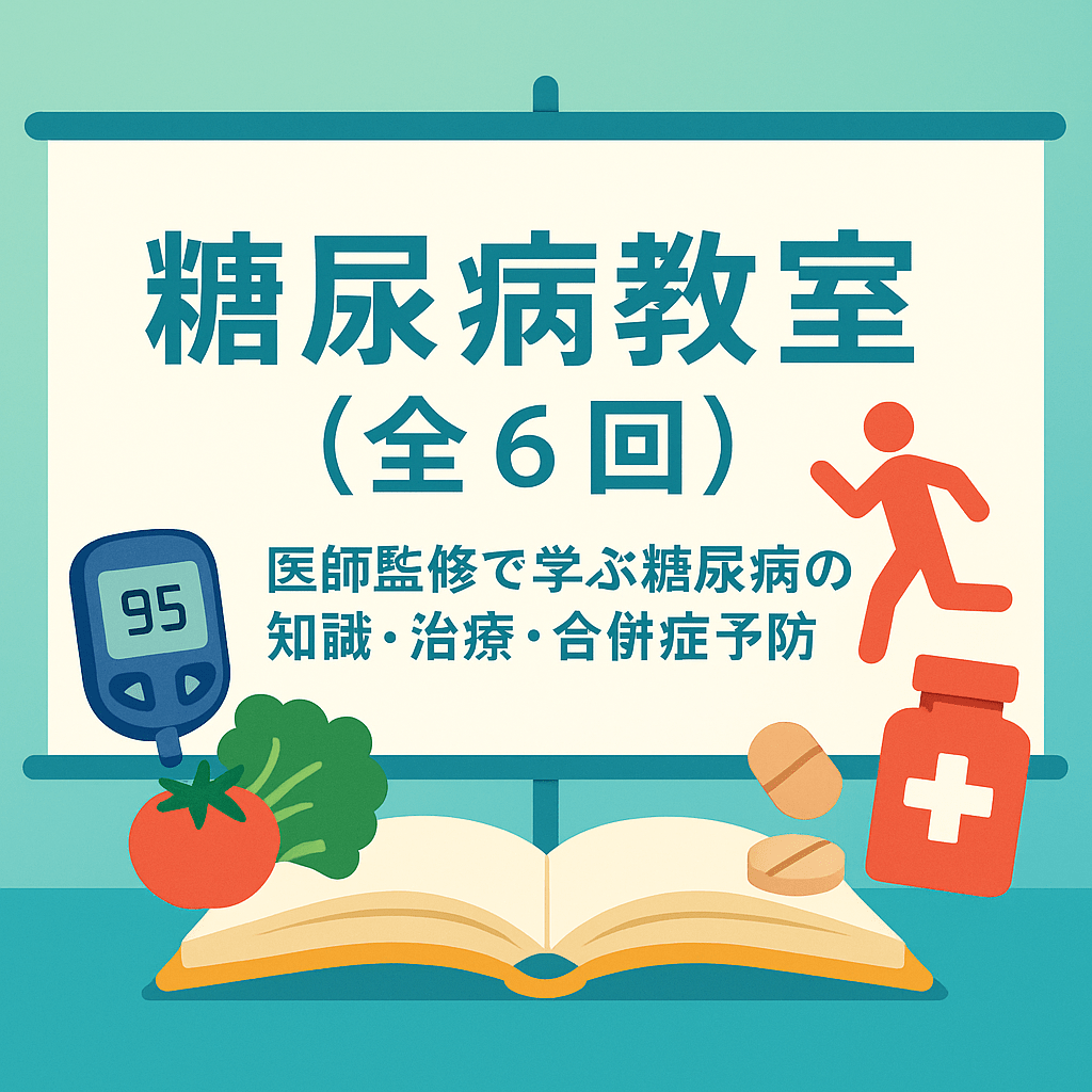 糖尿病教室（全6回）｜医師監修で学ぶ糖尿病の知識・治療・合併症予防【船橋市のしもやま内科】