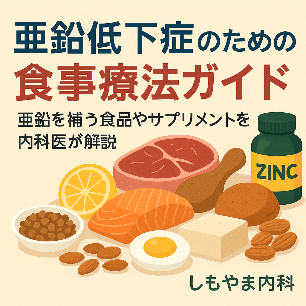 亜鉛低下症のための食事療法ガイド｜しもやま内科（船橋市）