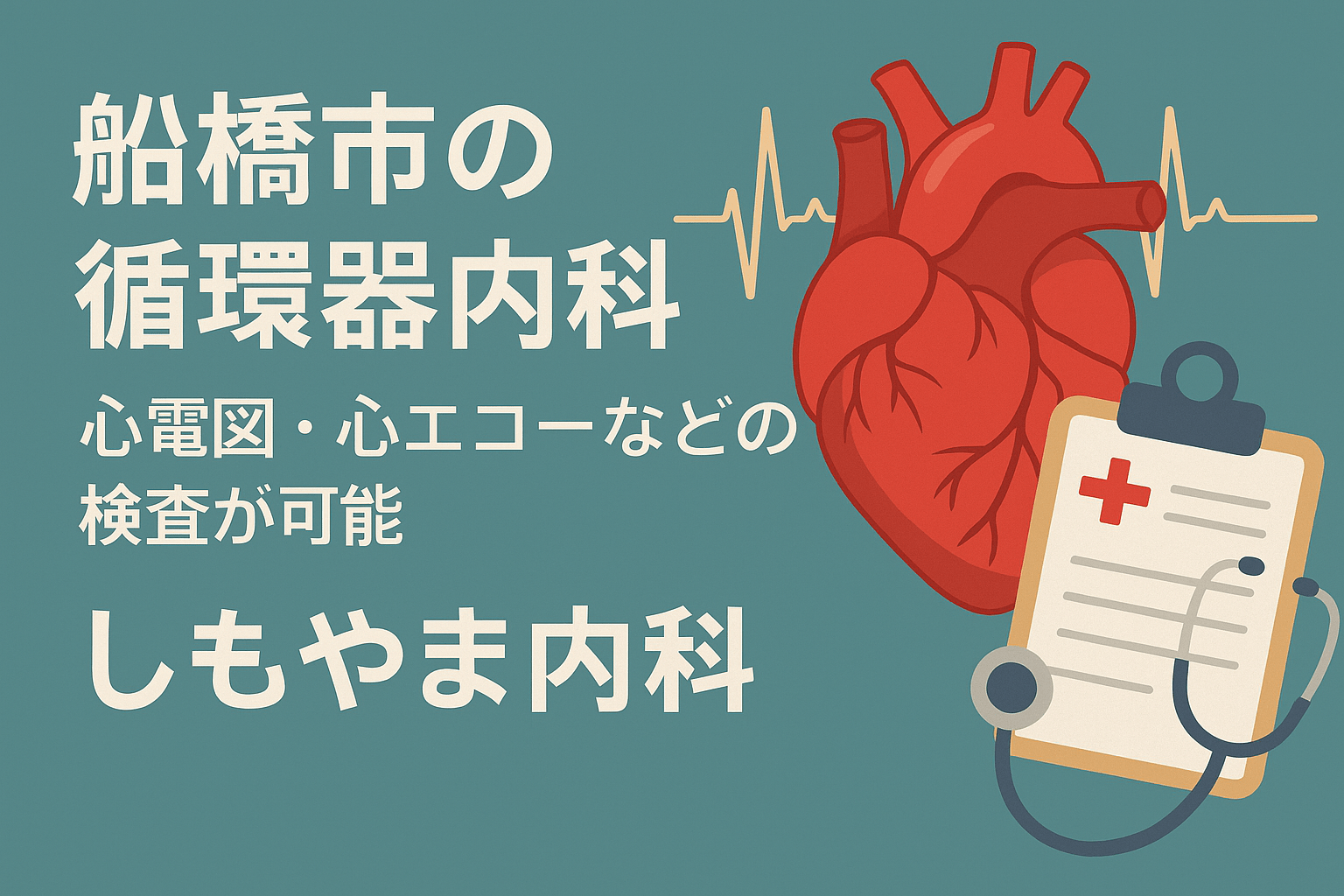 船橋市の循環器内科｜心電図・心エコーなどの検査が可能｜しもやま内科