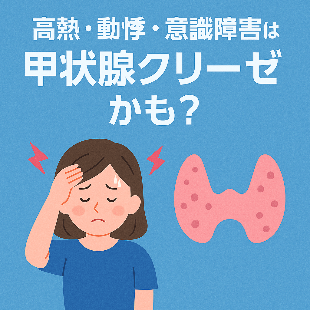 高熱・動悸・意識障害は甲状腺クリーゼかも？｜甲状腺クリーゼの症状と治療を専門医が解説｜船橋市のしもやま内科