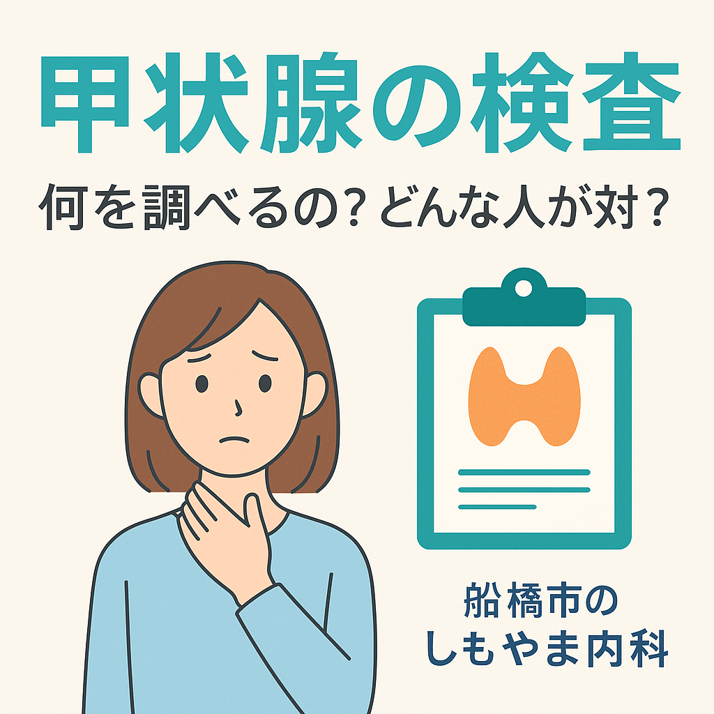 甲状腺の検査 何を調べるの?どんな人が対象?|船橋市のしもやま内科