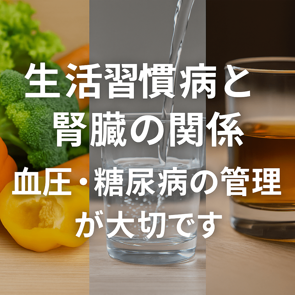 生活習慣病と腎臓の関係｜血圧・糖尿病の管理が大切です