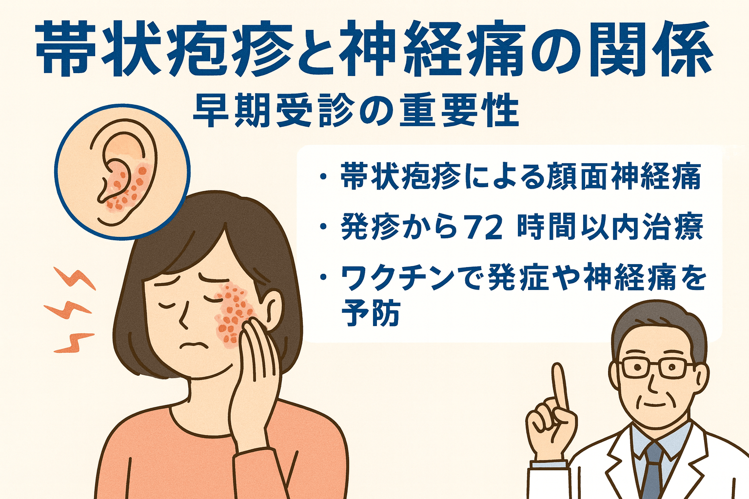 帯状疱疹と神経痛の関係|早期受診の重要性と予防策
