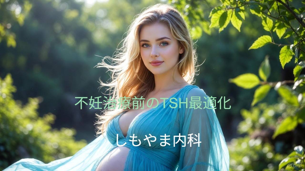 妊娠希望・不妊治療例のTSH管理ガイド|しもやま内科(船橋市) 不妊治療前のTSH最適化<2.5を目標とし、TSH≧4.0でLT4導入、2.5–3.9+抗体陽性/ART予定で導入検討|しもやま内科(船橋市)