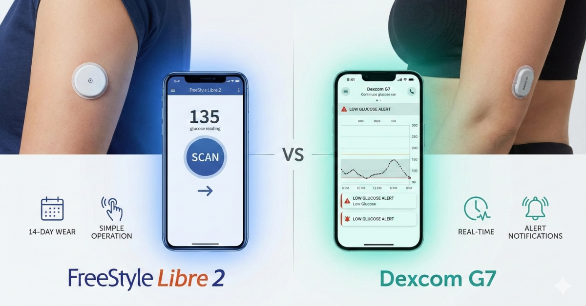 CGM比較：FreeStyle Libre 2 vs Dexcom G7