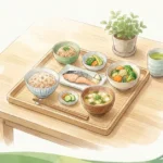 船橋市の糖尿病専門医が解説する食事療法｜バランスの取れた和食のイラスト