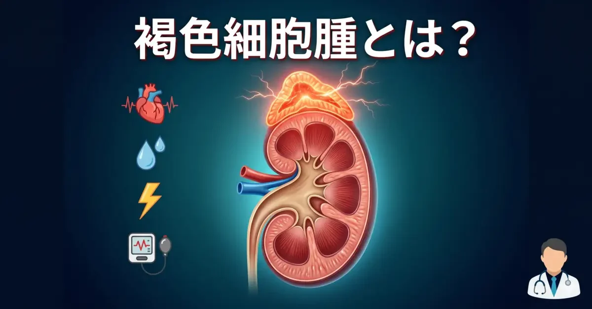褐色細胞腫とは？副腎にできる腫瘍の症状（動悸・発汗・頭痛・高血圧）と原因を専門医が解説